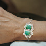 Out West Adjustable Bracelet in Royston Turquoise - Golden Road Crafted