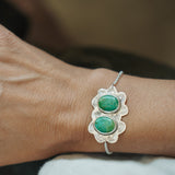 Out West Adjustable Bracelet in Royston Turquoise - Golden Road Crafted