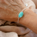 Out West Adjustable Bracelet in Royston Turquoise - Golden Road Crafted