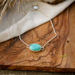 Out West Adjustable Bracelet in Royston Turquoise - Golden Road Crafted