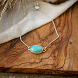Out West Adjustable Bracelet in Royston Turquoise - Golden Road Crafted