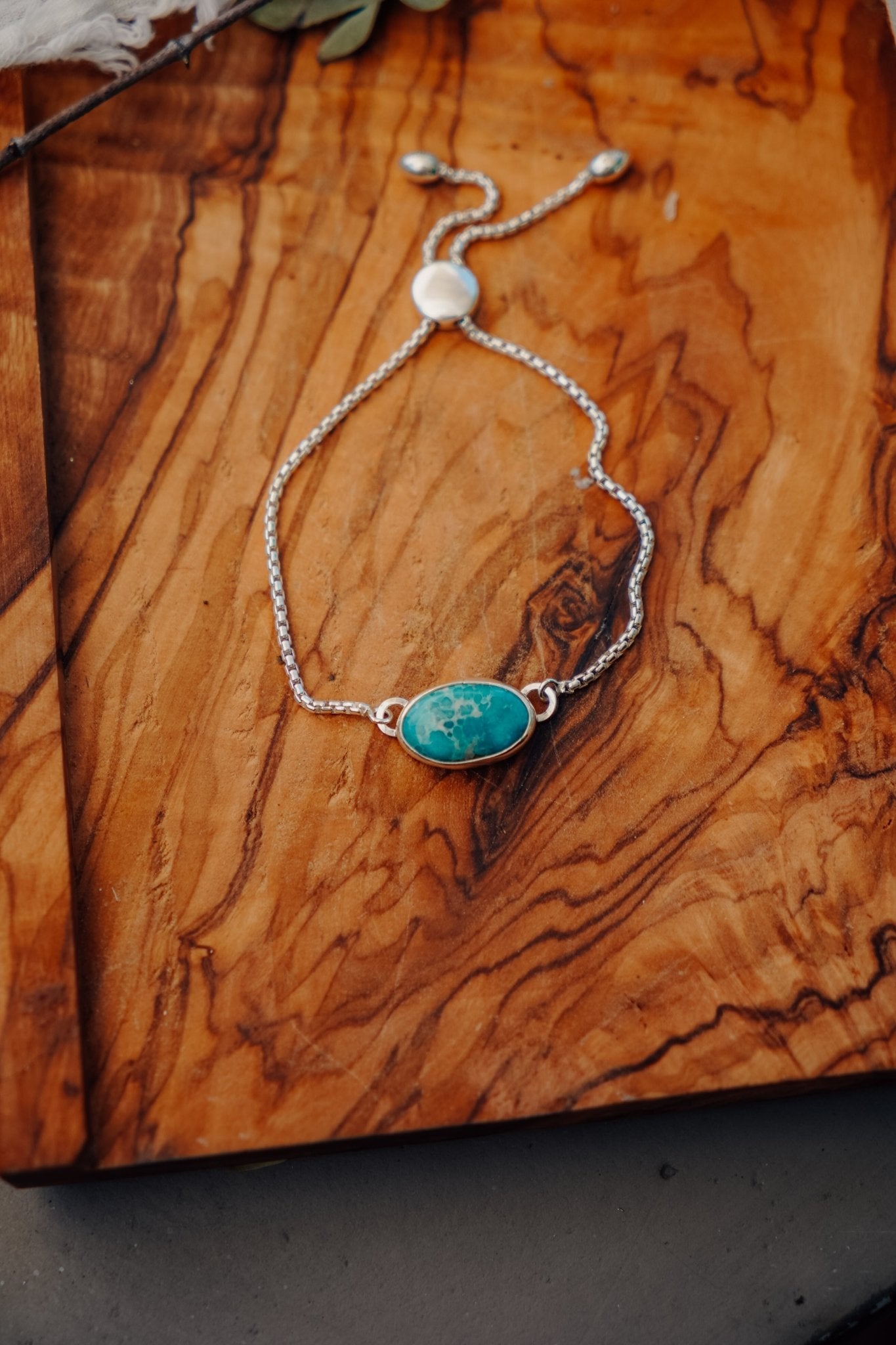 Out West Adjustable Bracelet in Whitewater Turquoise - Golden Road Crafted