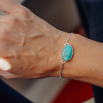 Out West Adjustable Bracelet in Whitewater Turquoise - Golden Road Crafted