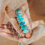 Out West Adjustable Bracelet in Whitewater Turquoise - Golden Road Crafted