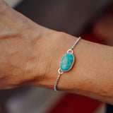 Out West Adjustable Bracelet in Whitewater Turquoise - Golden Road Crafted