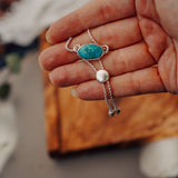 Out West Adjustable Bracelet in Whitewater Turquoise - Golden Road Crafted