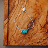 Out West Adjustable Bracelet in Whitewater Turquoise - Golden Road Crafted