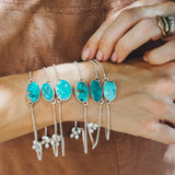 Out West Adjustable Bracelet in Whitewater Turquoise - Golden Road Crafted