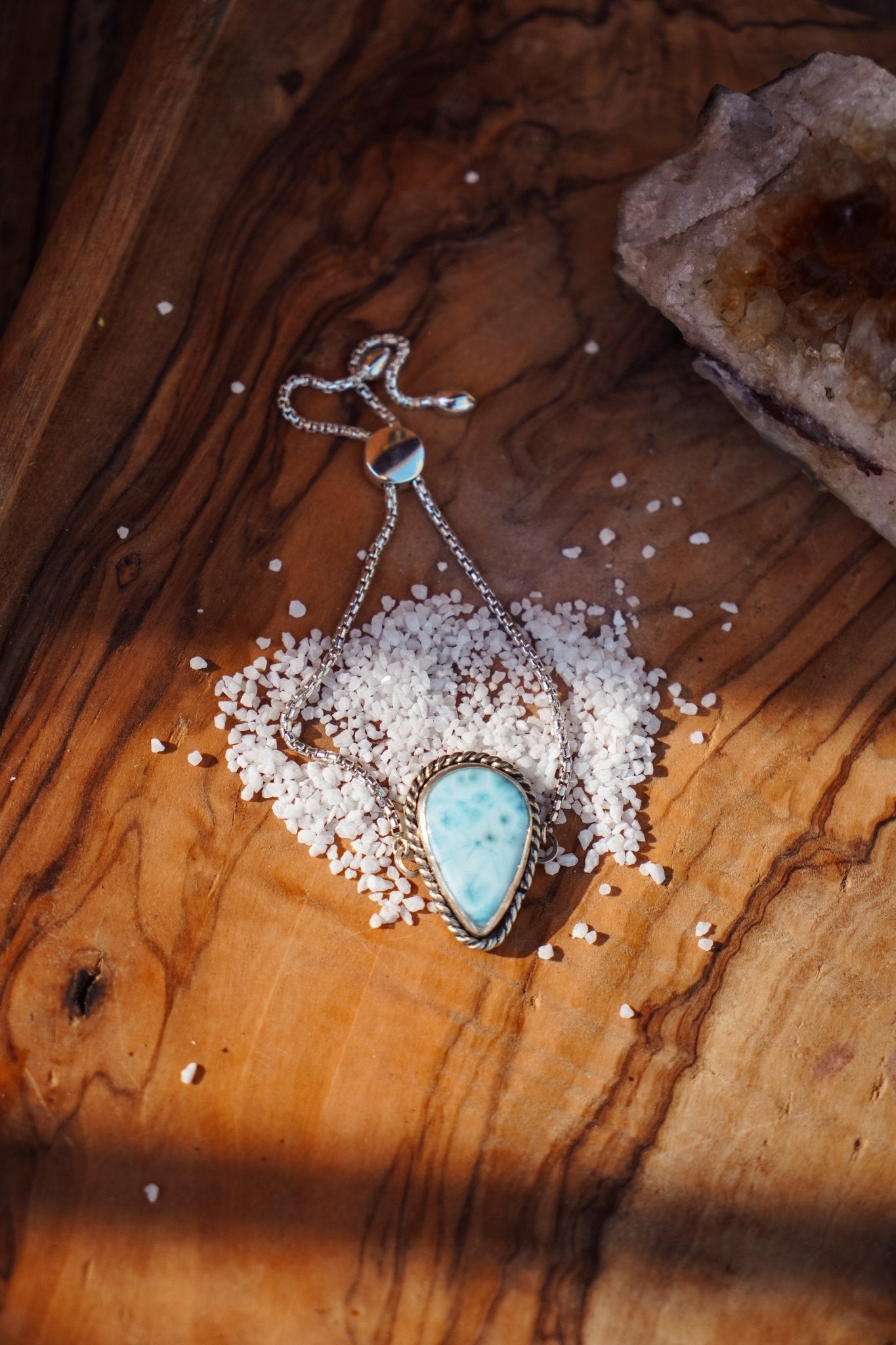 Out West Bracelets in Larimar - Golden Road Crafted