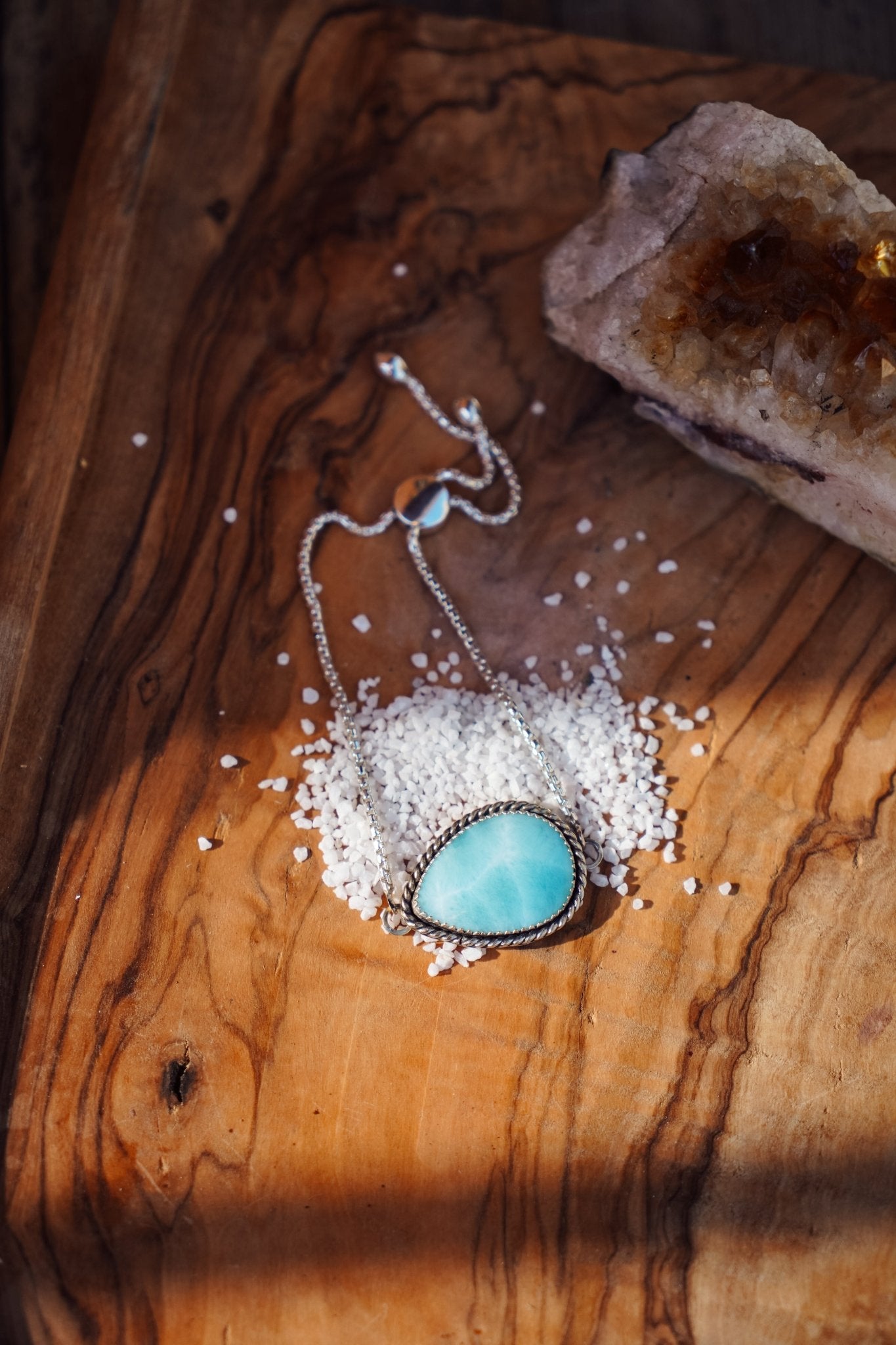 Out West Bracelets in Larimar - Golden Road Crafted