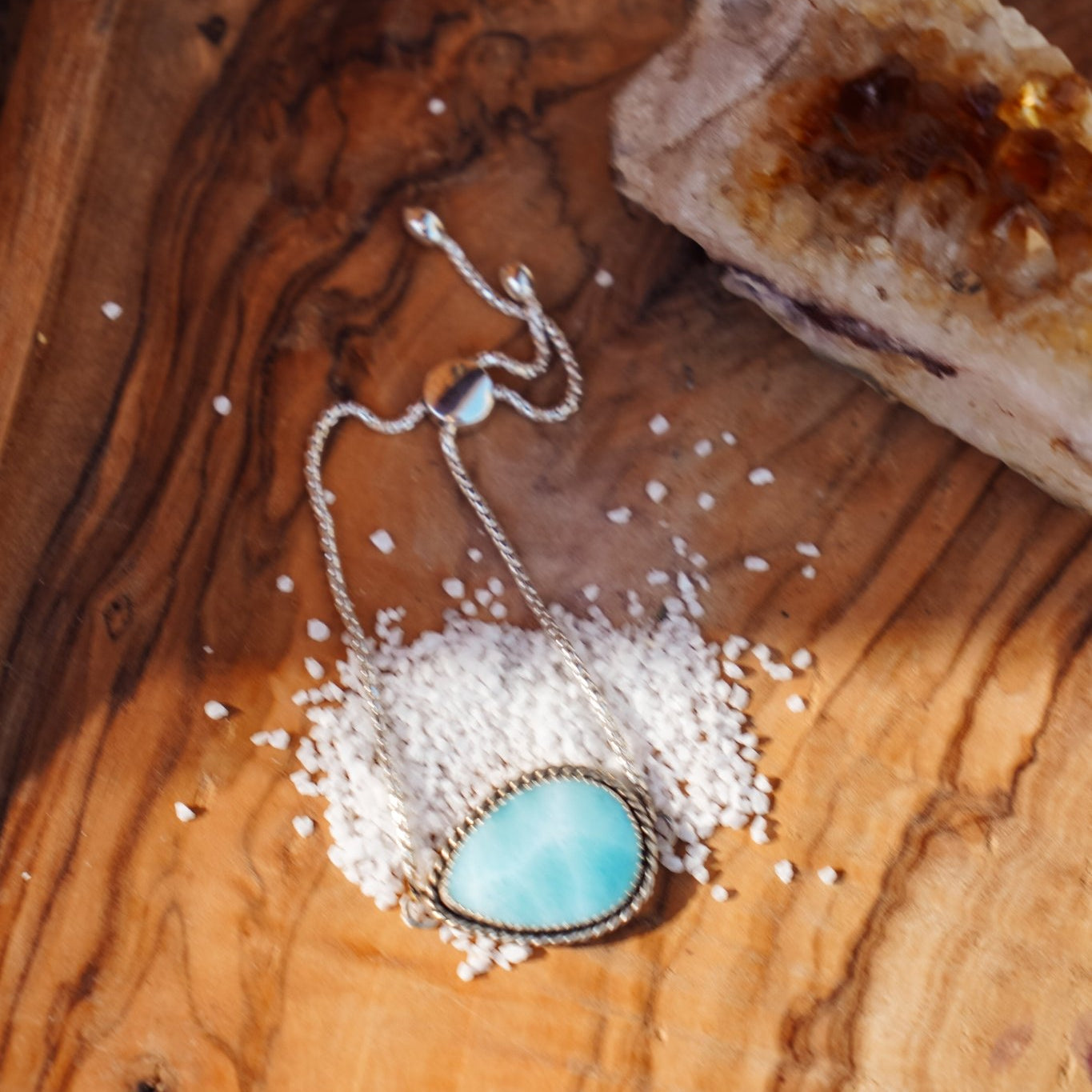 Out West Bracelets in Larimar - Golden Road Crafted