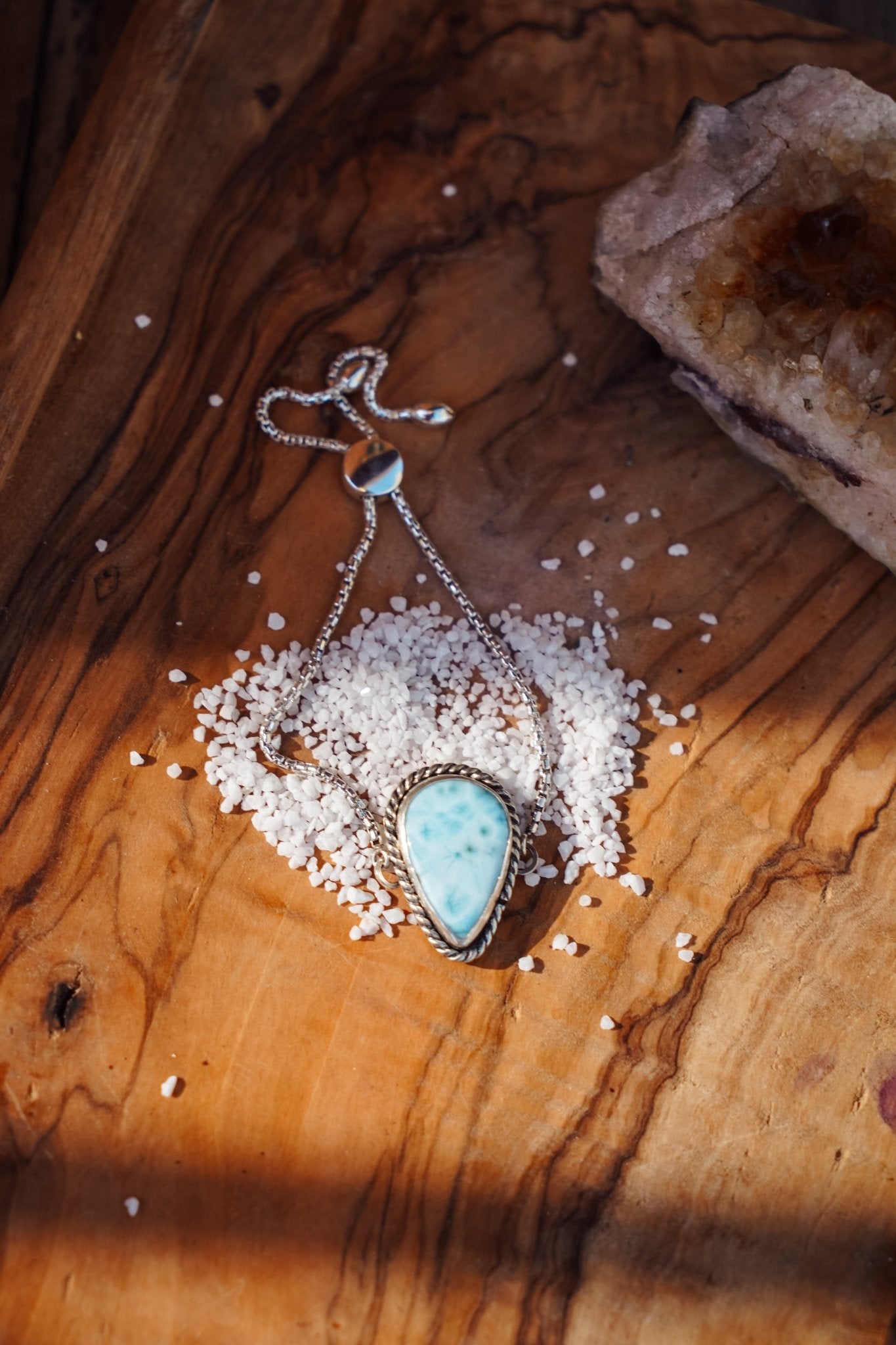 Out West Bracelets in Larimar - Golden Road Crafted