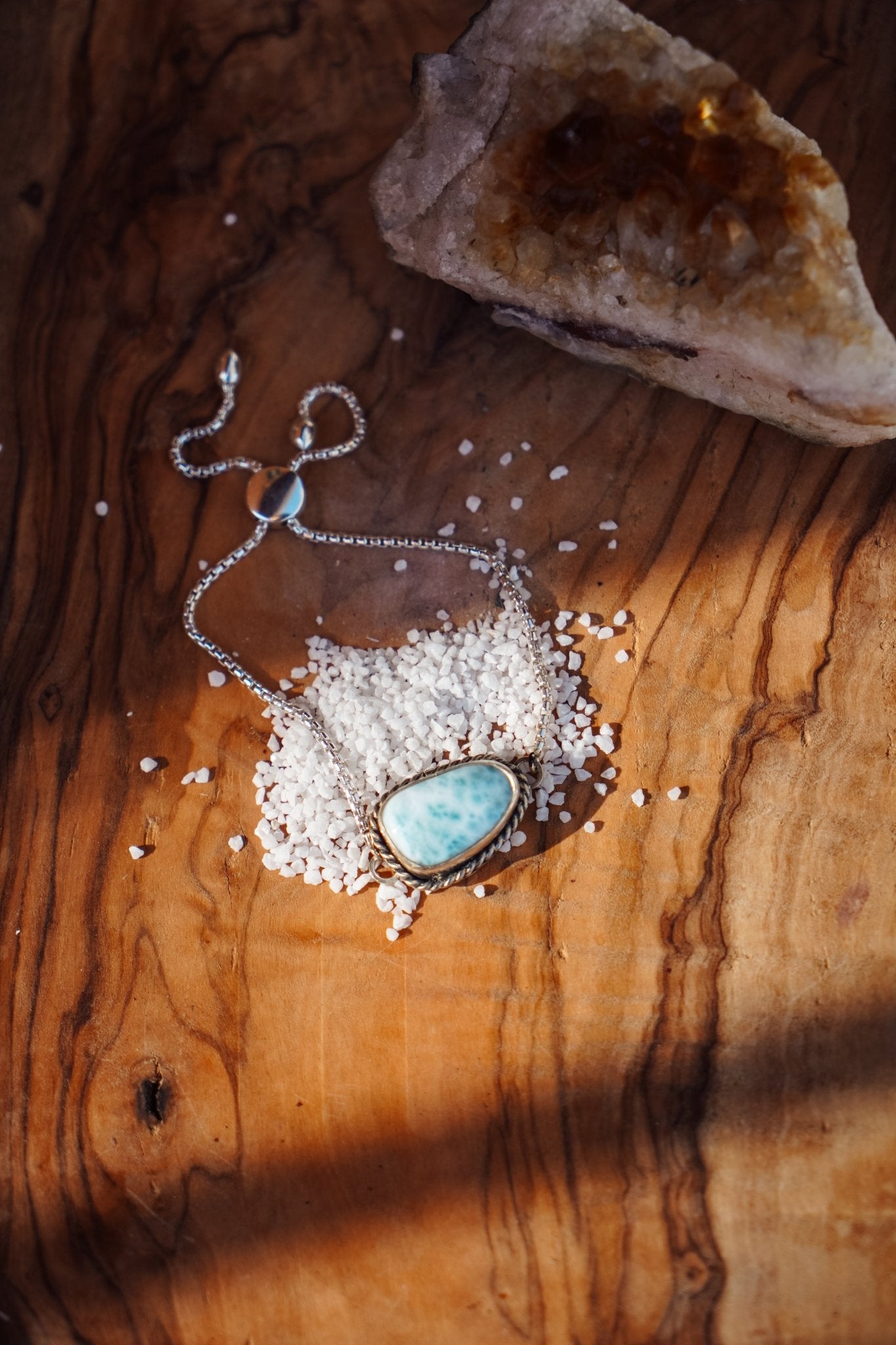 Out West Bracelets in Larimar - Golden Road Crafted