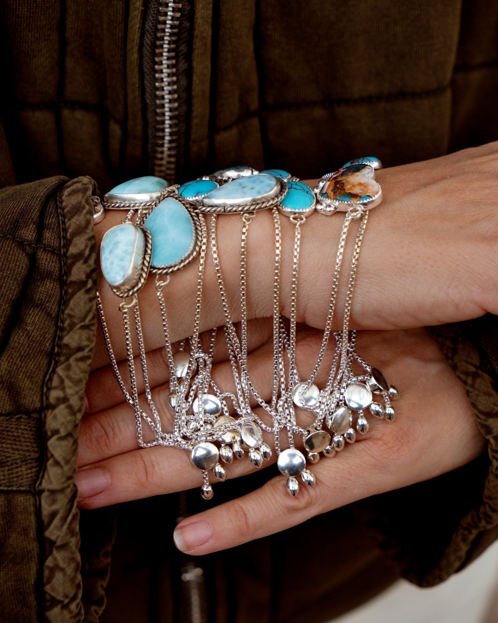 Out West Bracelets in Spiny Oyster Hearts - Golden Road Crafted