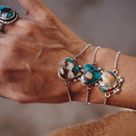 Out West Bracelets in Spiny Oyster Hearts - Golden Road Crafted