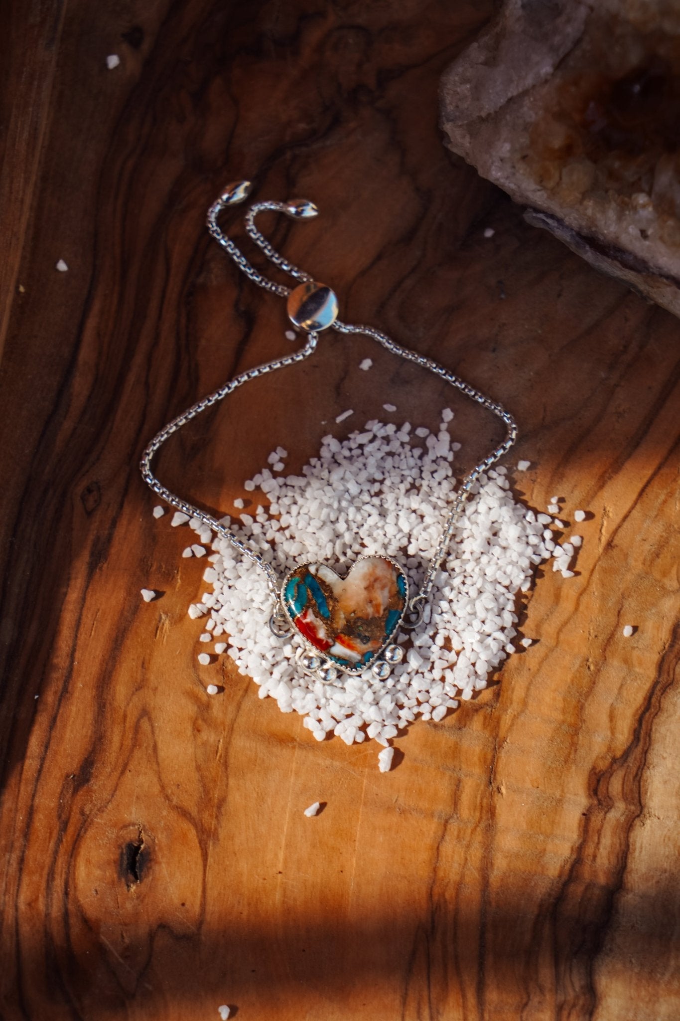 Out West Bracelets in Spiny Oyster Hearts - Golden Road Crafted