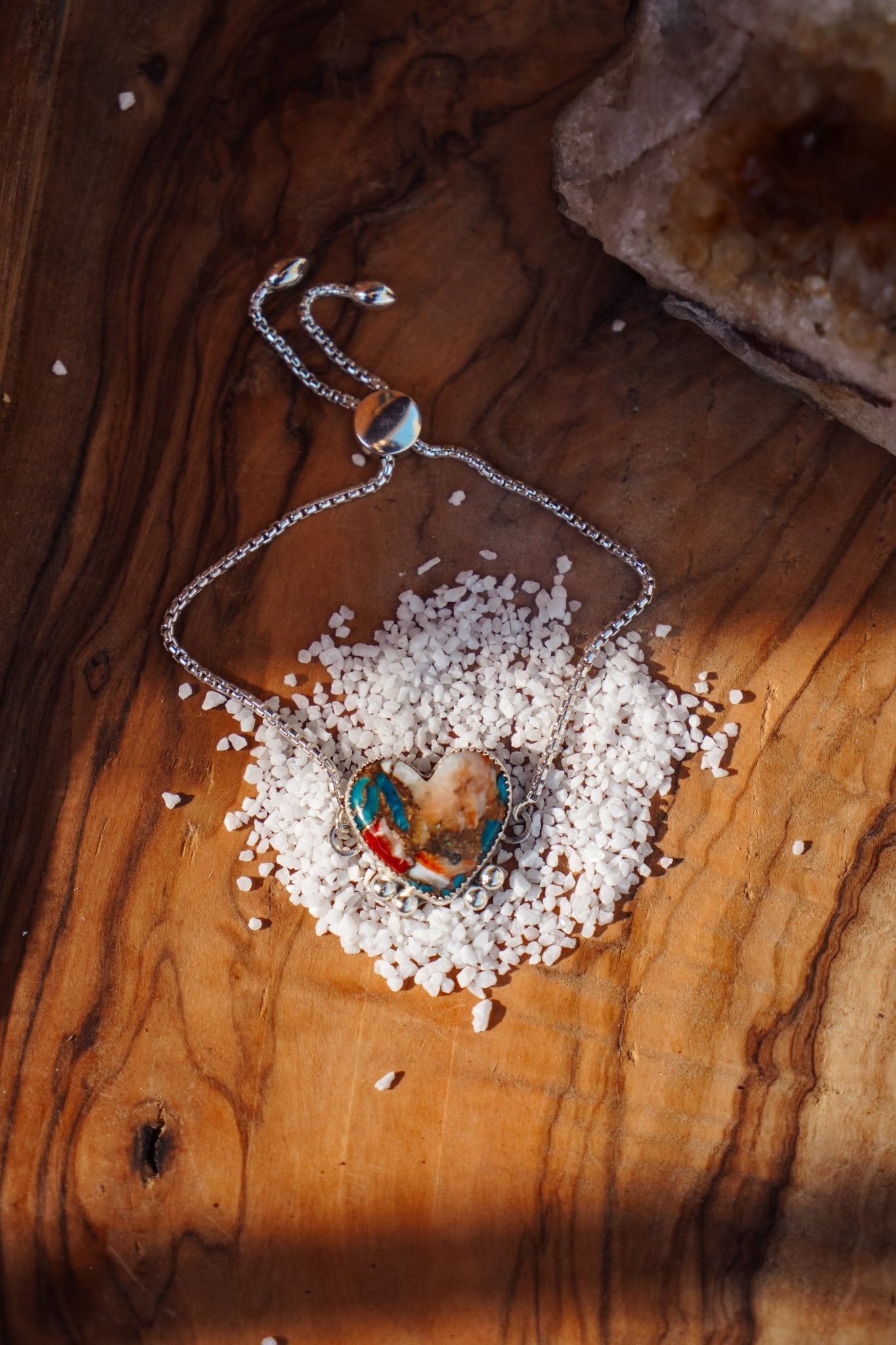 Out West Bracelets in Spiny Oyster Hearts - Golden Road Crafted