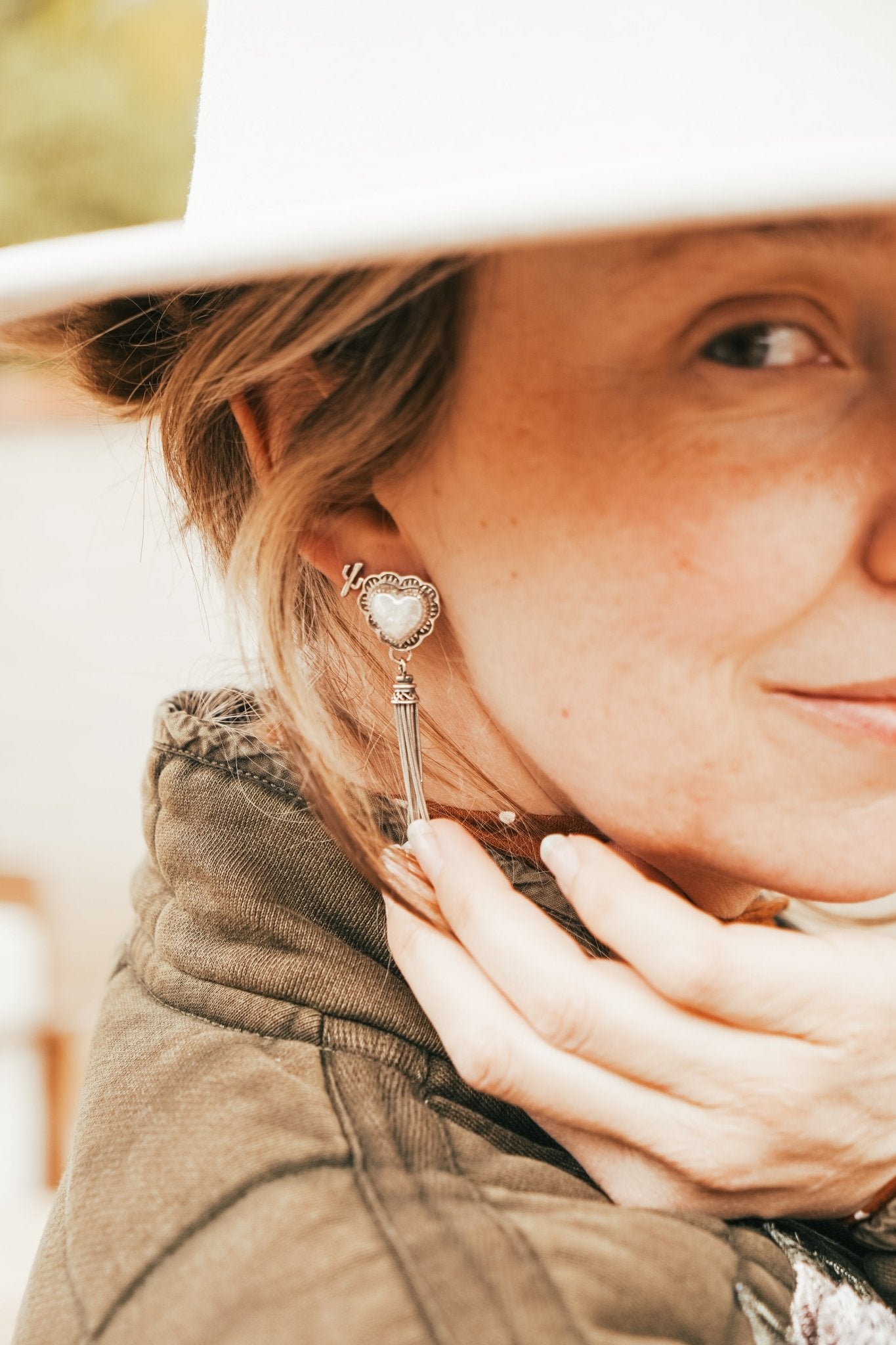 Pearl Heart Earrings - Golden Road Crafted