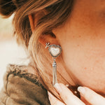 Pearl Heart Earrings - Golden Road Crafted