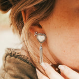 Pearl Heart Earrings - Golden Road Crafted