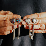 Pearl Heart Earrings - Golden Road Crafted