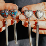 Pearl Heart Earrings - Golden Road Crafted