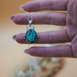 Pendant in Hubei Turquoise - Golden Road Crafted