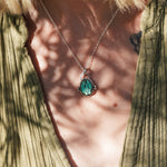 Pendant in Hubei Turquoise - Golden Road Crafted