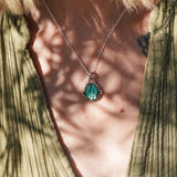 Pendant in Hubei Turquoise - Golden Road Crafted