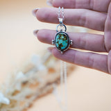 Pendant in Hubei Turquoise - Golden Road Crafted