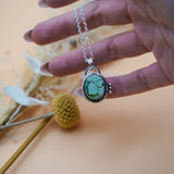 Pendant in Hubei Turquoise - Golden Road Crafted
