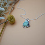 Pendant in Hubei Turquoise - Golden Road Crafted