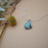 Pendant in Hubei Turquoise - Golden Road Crafted