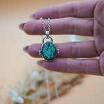 Pendant in Hubei Turquoise - Golden Road Crafted