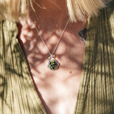 Pendant in Hubei Turquoise - Golden Road Crafted