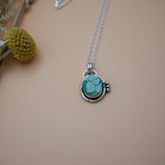 Pendant in Hubei Turquoise - Golden Road Crafted