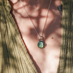 Pendant in Hubei Turquoise - Golden Road Crafted