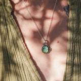 Pendant in Hubei Turquoise - Golden Road Crafted