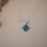 Pendant in Hubei Turquoise - Golden Road Crafted