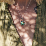 Pendant in Hubei Turquoise - Golden Road Crafted