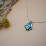 Pendant in Hubei Turquoise - Golden Road Crafted