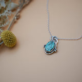 Pendant in Hubei Turquoise - Golden Road Crafted