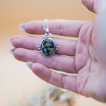 Pendant in Hubei Turquoise - Golden Road Crafted