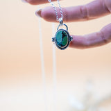 Pendant in Hubei Turquoise - Golden Road Crafted
