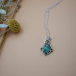 Pendant in Hubei Turquoise - Golden Road Crafted