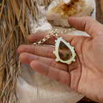 Pendant in Marcasite with Gold - Fill Prongs - Golden Road Crafted