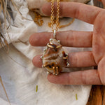 Pendant in Marcasite with Gold - Fill Prongs - Golden Road Crafted