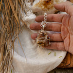 Pendant in Marcasite with Gold - Fill Prongs - Golden Road Crafted