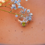 Peridot Ring (Size 7.5) - Golden Road Crafted