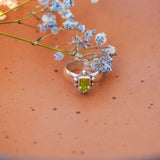 Peridot Ring (Size 7.5) - Golden Road Crafted